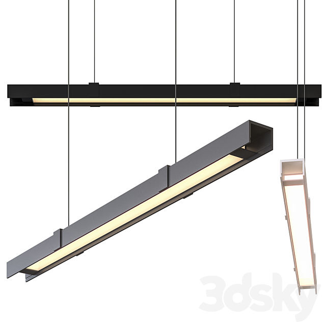 Alpha Linear Suspension Light By Kuzco Lighting 3DSMax File - thumbnail 1