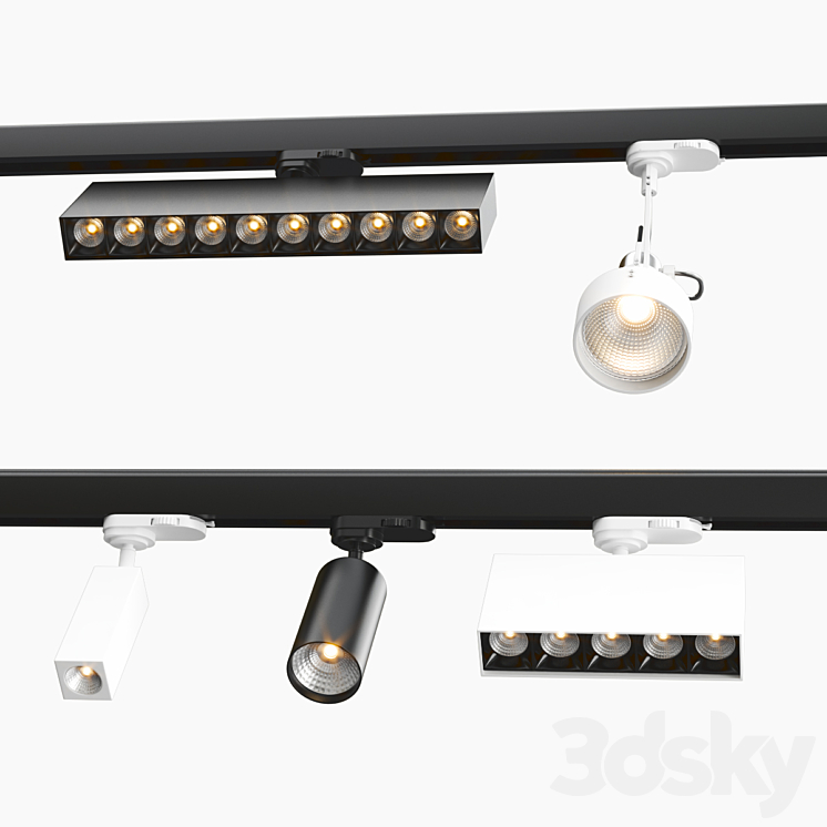 AQFORM TRACK LIGHT COLLECTION 3DS Max - thumbnail 1