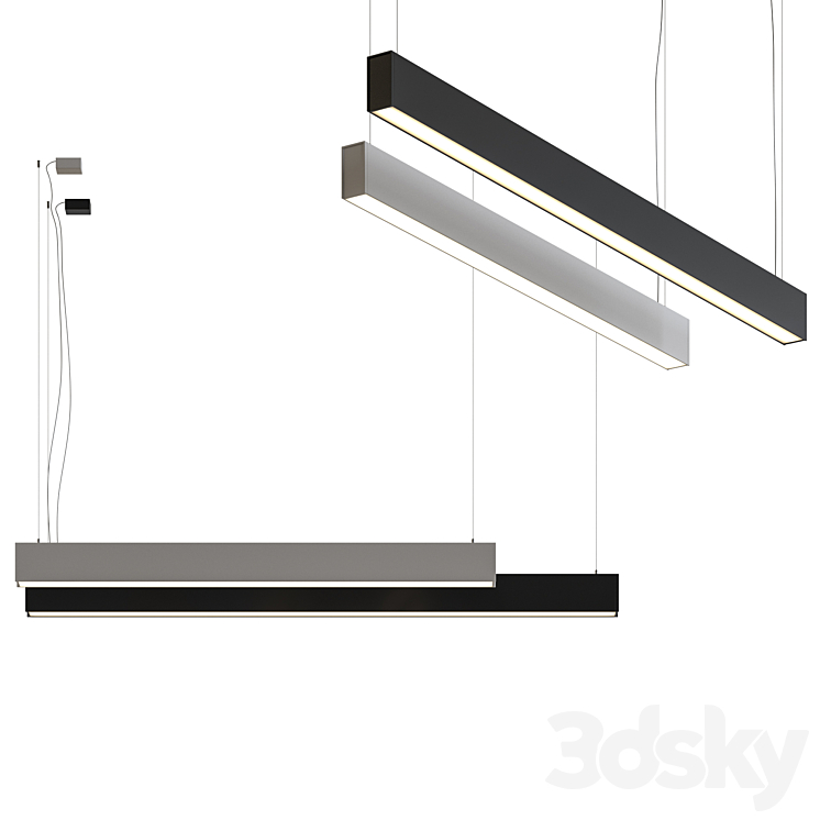 Arkoslight Fifty Ho Suspended Lamp 3DS Max - thumbnail 1