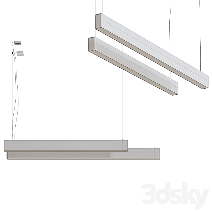 Arkoslight Fifty Ho Suspended Lamp 3DS Max - thumbnail 2