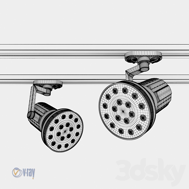 Arte Lamp Track Lights A6118PL 3DSMax File - thumbnail 2