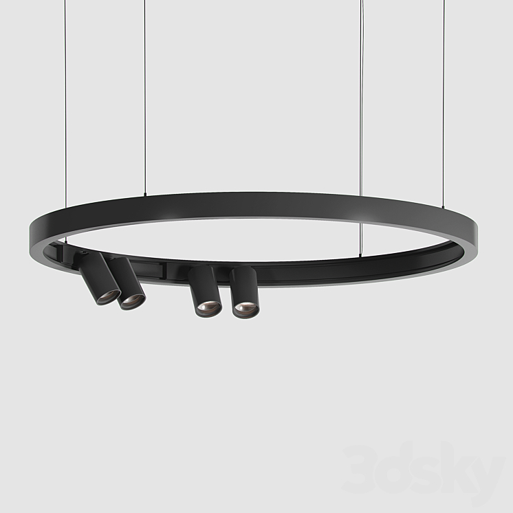 Ceiling Light Fixture SUPERLOOP-MIDISPY ON 92740 MDL Delta Light 3DS Max - thumbnail 1