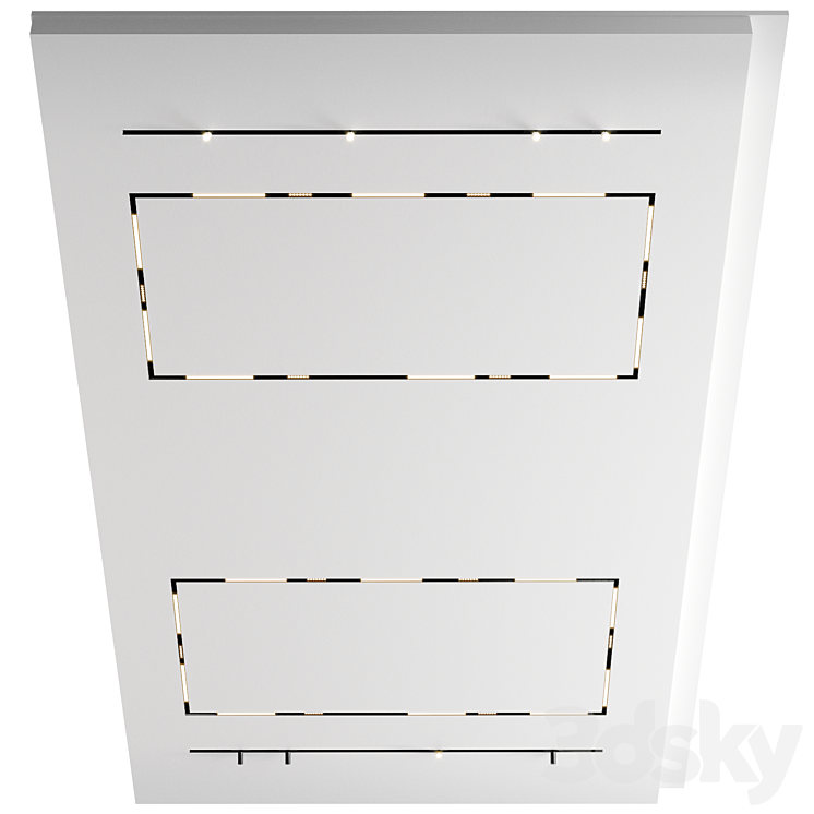 Ceiling with shadow joint 01 3DS Max Model - thumbnail 1