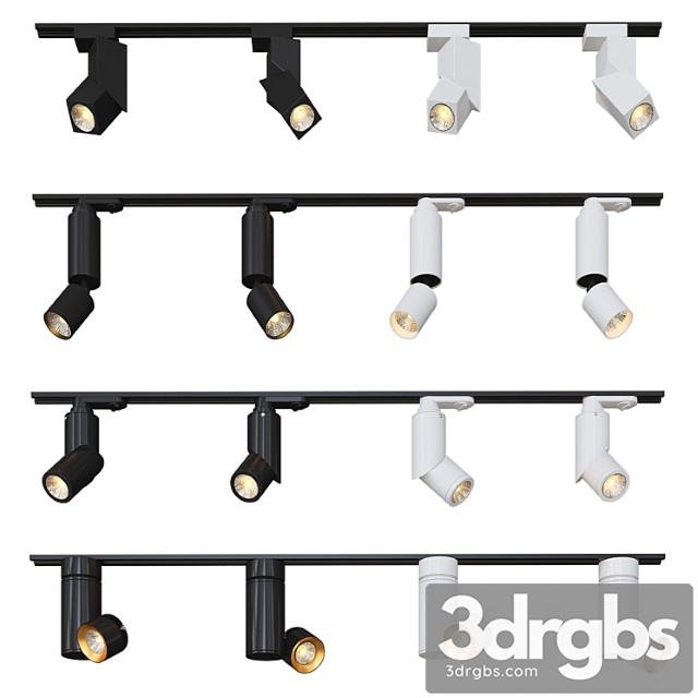 Collection of modern track lights - thumbnail 1