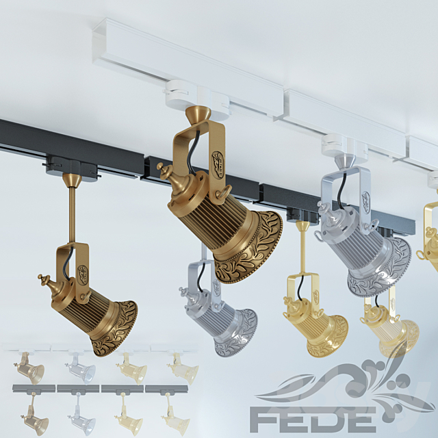 Fede _ Vienna Par 30 Led Tracking system 3ds Max - thumbnail 1