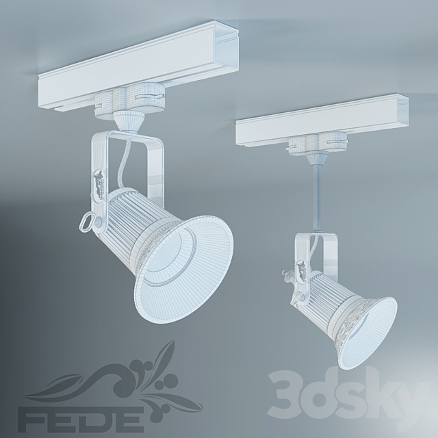 Fede _ Vienna Par 30 Led Tracking system 3ds Max - thumbnail 3