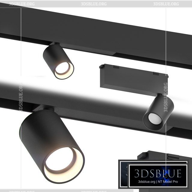 Forstlight DOT 12 Track Light 3DS Max - thumbnail 3