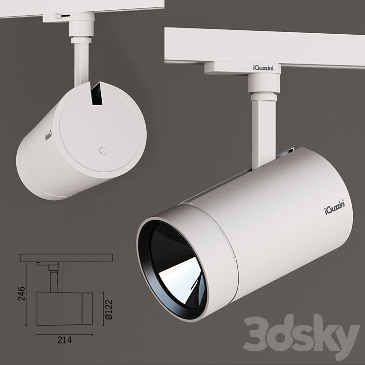 iGuzzini Palco MK01 3DS Max - thumbnail 1