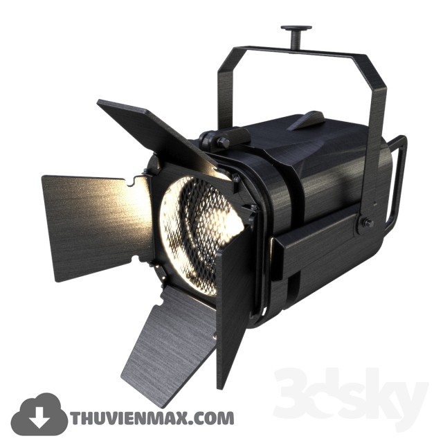 INDUSTRIAL CINEMA HEADLIGHT 3DS Max - thumbnail 3