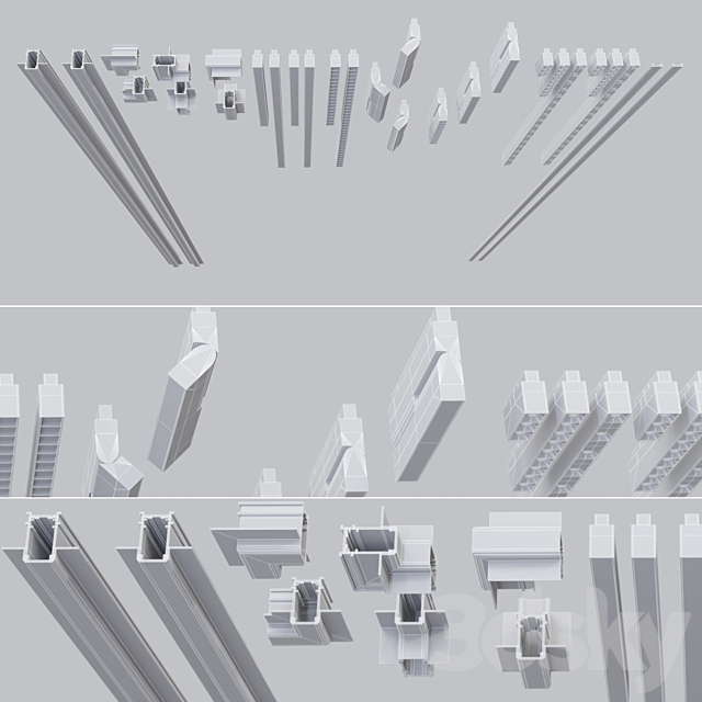 INFINITY integrated track system (set1) 3DSMax File - thumbnail 3