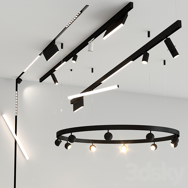 INFINITY Track low-voltage light system. 3DS Max - thumbnail 1