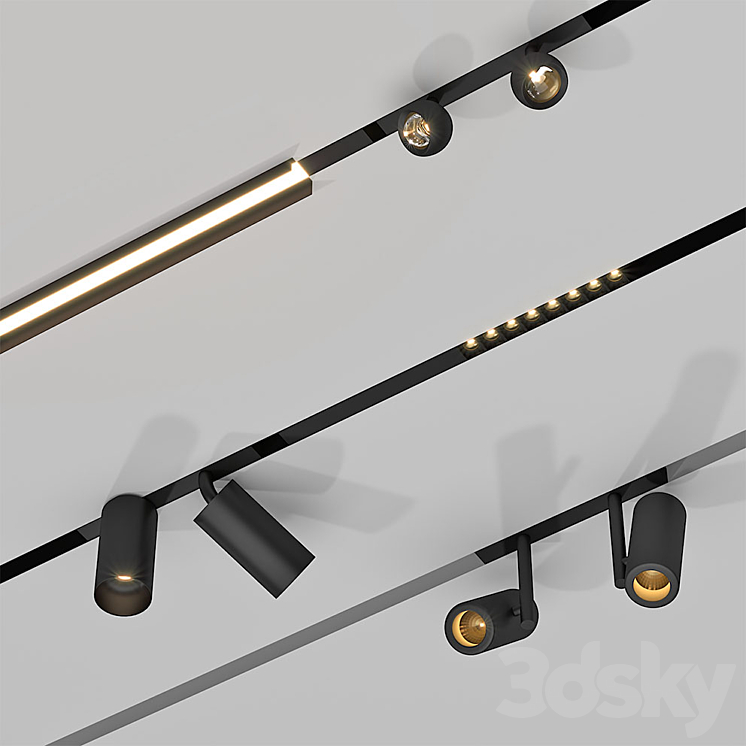 Modular light spot system 3DS Max - thumbnail 1