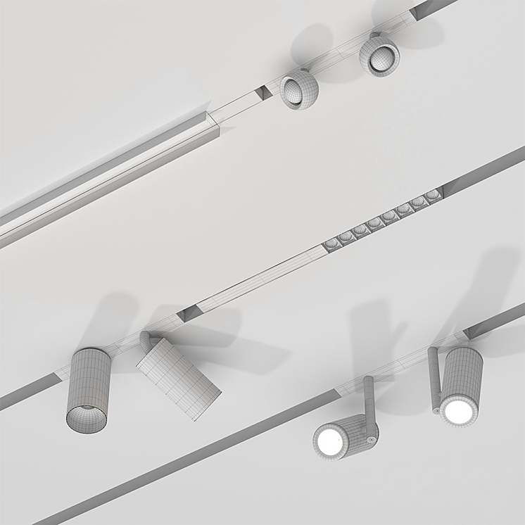 Modular light spot system 3DS Max - thumbnail 2