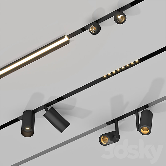 Modular light spot system 3DSMax File - thumbnail 1