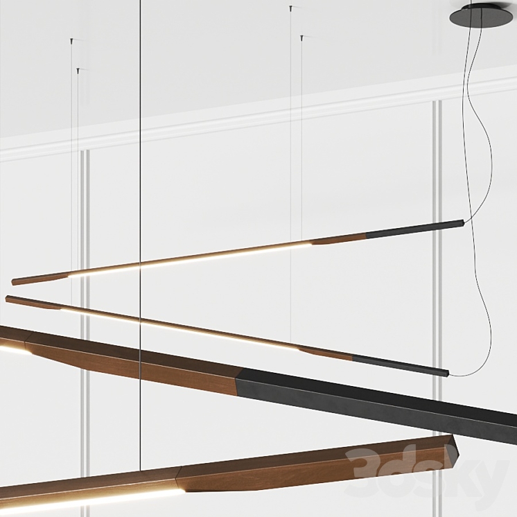 Oluce Ilo 487 Pendant Lamps 3DS Max - thumbnail 1