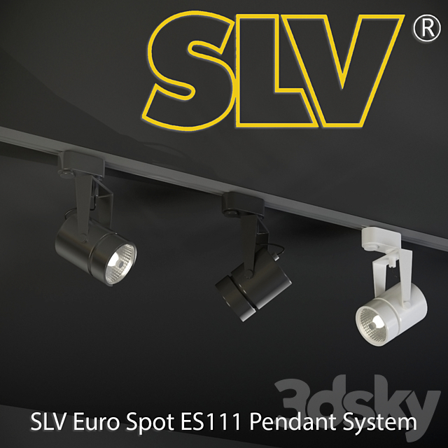 SLV Euro Spot ES111 Pendant System 3DSMax File - thumbnail 1