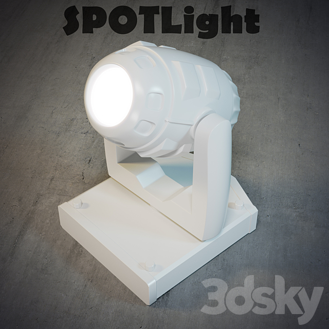 Spotlight 3DS Max Model - thumbnail 3