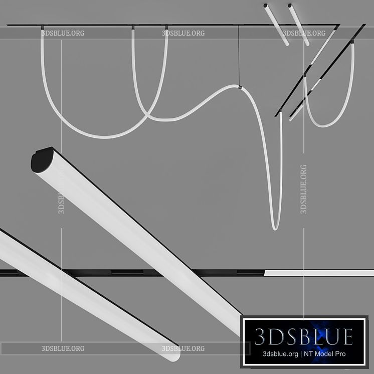 Track system Centersvet FREELIGHT\/ TUBE\/ LINE 3DS Max - thumbnail 3