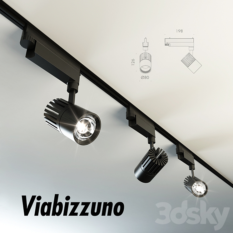 Viabizzuno Eco Track 3DS Max - thumbnail 1