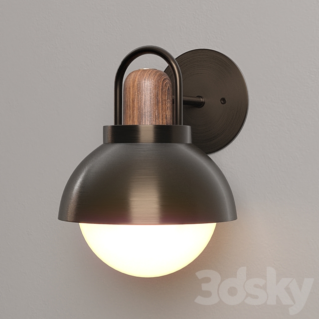 1 Arc Vanity Sconce 3ds Max - thumbnail 2