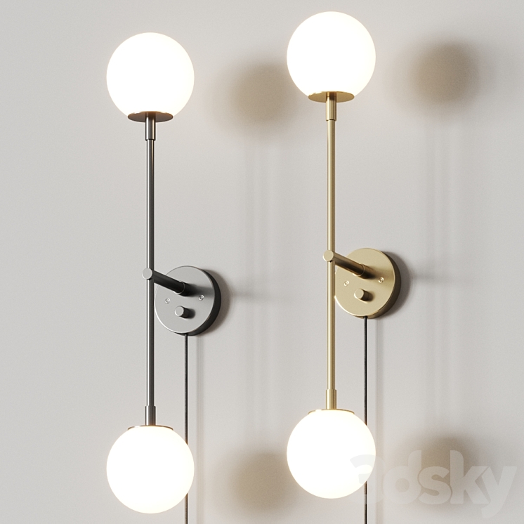 101 Copenhagen Drop Wall Lamp Bulb 3DS Max - thumbnail 1