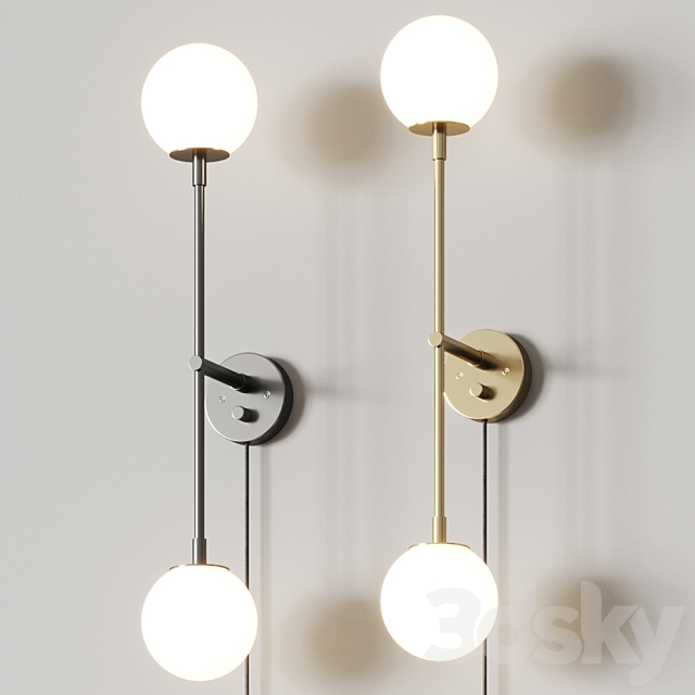 101 Copenhagen Drop Wall Lamp Bulb 3DSMax File - thumbnail 1