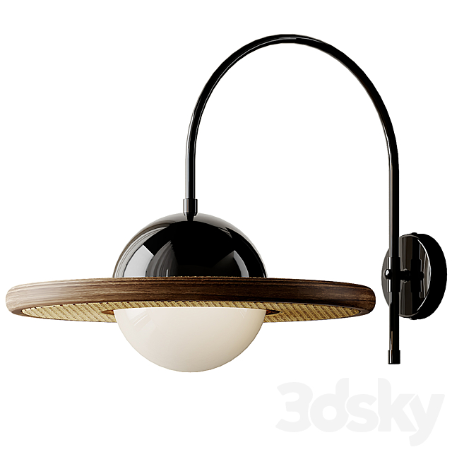 21st Century Adjustable Glass Sconce from Merve Kahraman 3DSMax File - thumbnail 1