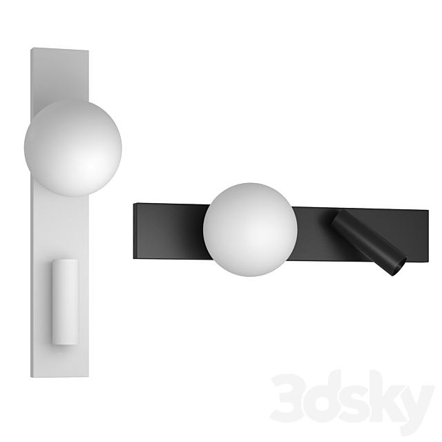 3 wall lamps Locus Night (Centersvet) 3DS Max Model - thumbnail 3