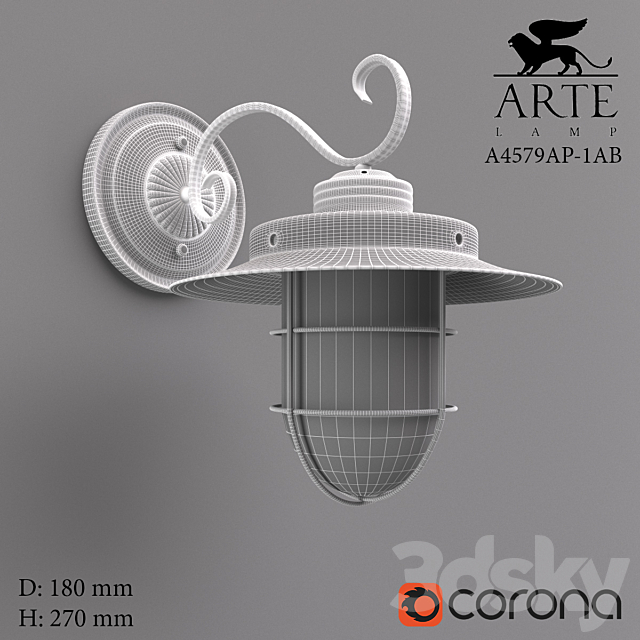 A4579AP-1AB ARTE LAMP 3DSMax File - thumbnail 2