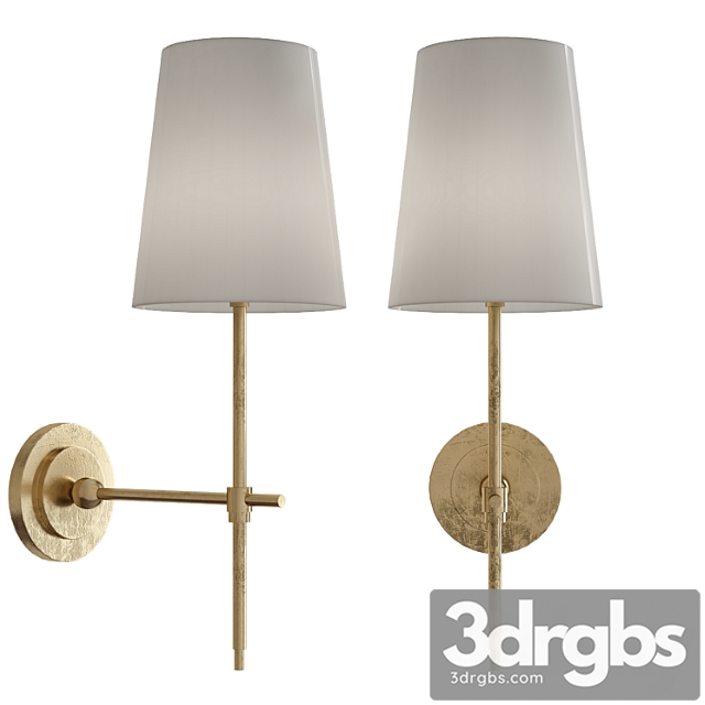 Adams wall sconce with linen shade_1 3dsmax Download - thumbnail 1