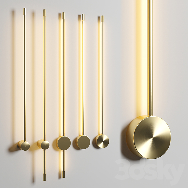 Aesir wall light & Lampatron ION & Sottile minimal wall light 3DSMax File - thumbnail 2