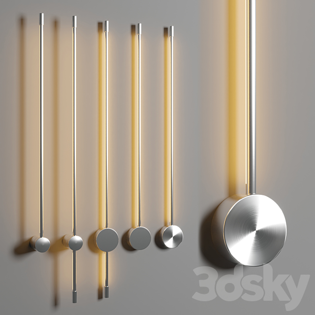 Aesir wall light & Lampatron ION & Sottile minimal wall light 3DSMax File - thumbnail 5