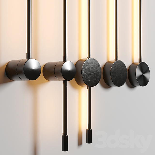 Aesir wall light & Lampatron ION & Sottile minimal wall light 3DSMax File - thumbnail 6