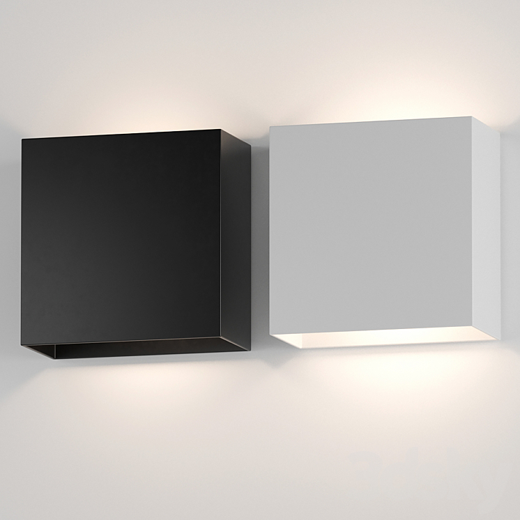 Aliexpress square wall light 013 3DS Max - thumbnail 1