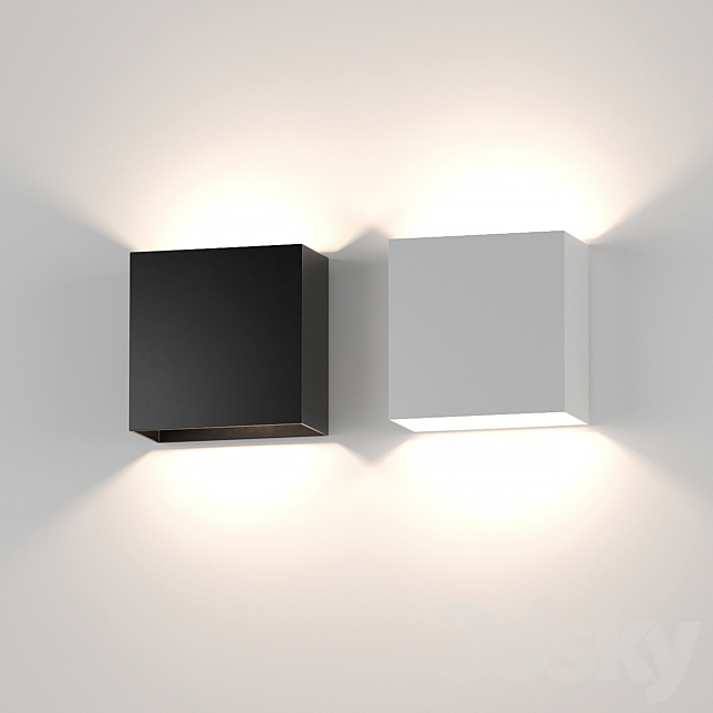 Aliexpress square wall light 013 3DSMax File - thumbnail 2