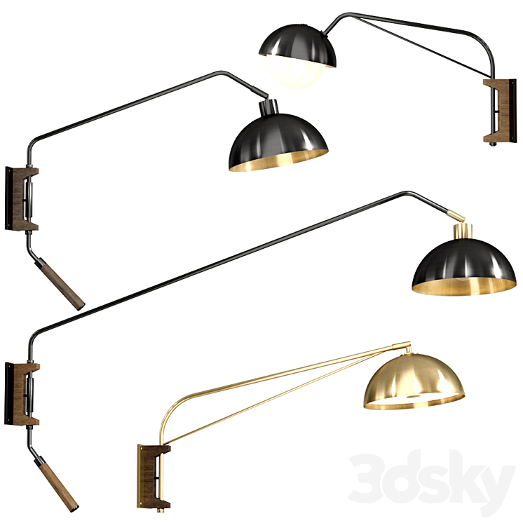 Allied Maker Wall Lamp set 3DS Max - thumbnail 1