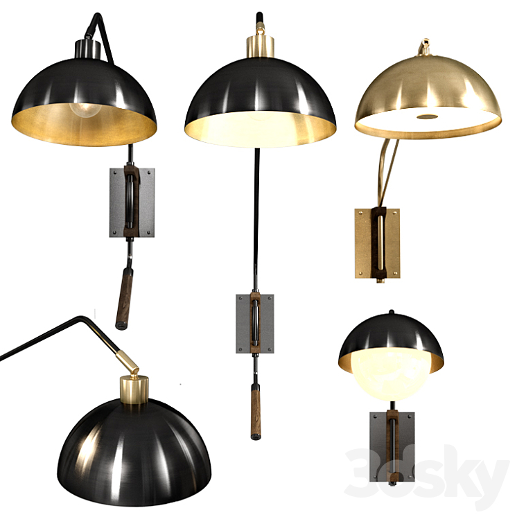 Allied Maker Wall Lamp set 3DS Max - thumbnail 2