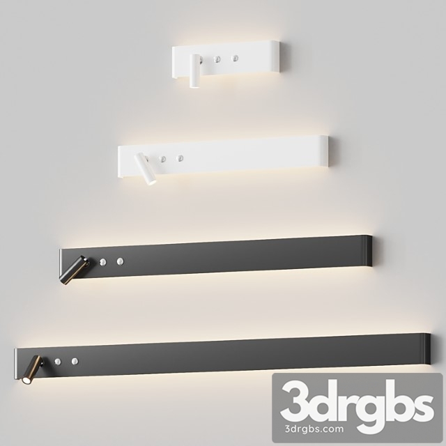 Almara Modern Bedside Wall Lamp Sconce 2 3dsmax Download - thumbnail 1