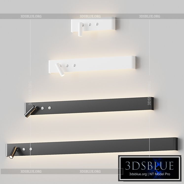 Almara – Modern Bedside Wall Lamp Sconce 3DS Max - thumbnail 3