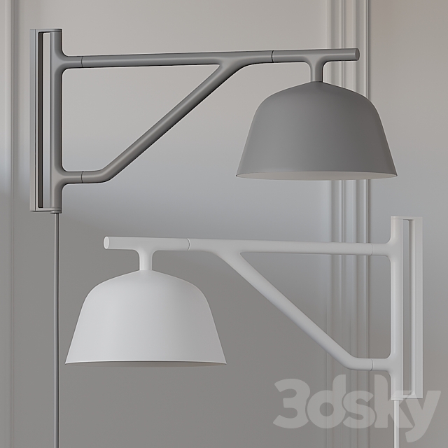 Ambit Wall Sconce by Muuto 4 Colors 3DSMax File - thumbnail 2