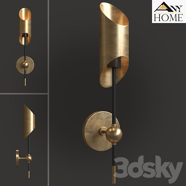 Any-Home Sconce SB021 3ds Max - thumbnail 1