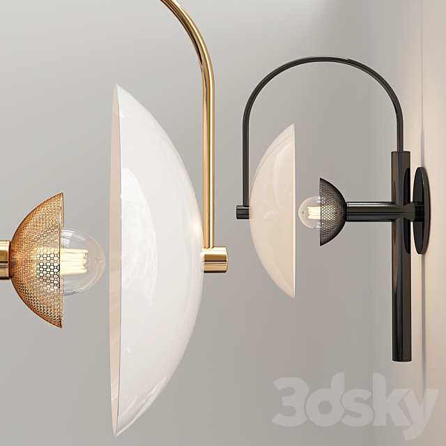 Aperture Sconce 3DS Max Model - thumbnail 2