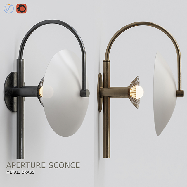 Aperture sconce 3DSMax File - thumbnail 1