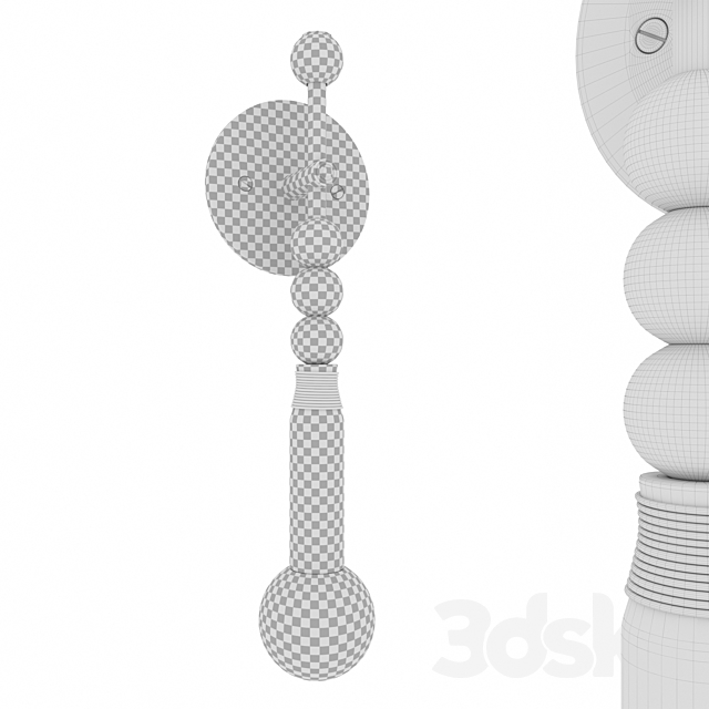 APPARATUS TALISMAN 1 SCONCE lamp 3ds Max - thumbnail 2