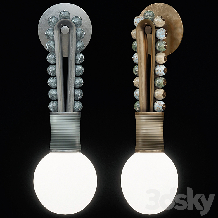 Apparatus Talisman loop sconce 3DS Max Model - thumbnail 3