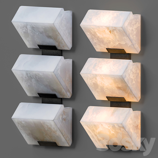 Architectural Pierre Chareau Sconces 3DSMax File - thumbnail 1