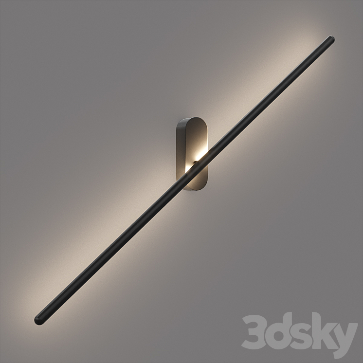 Arte Lamp Prima A2028AP-1BK 3DS Max Model - thumbnail 1