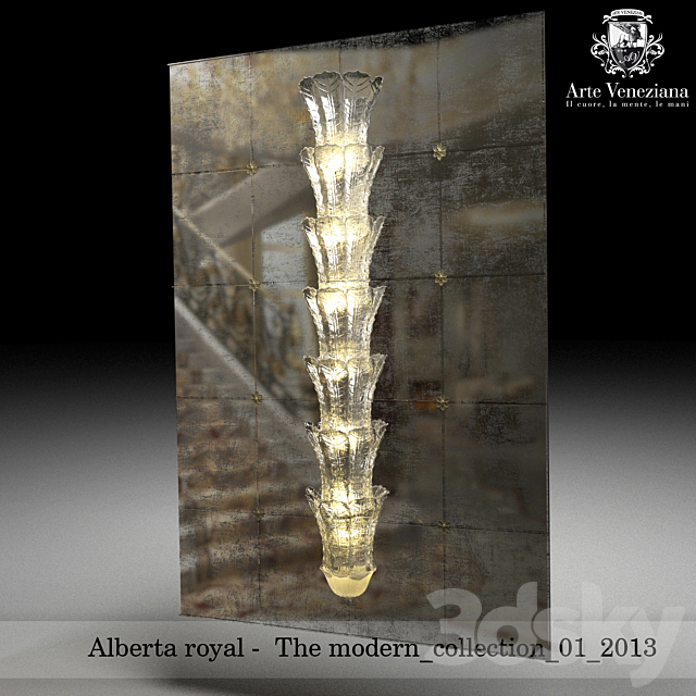 Arte Veneziana wall lamp AD82-14 3DSMax File - thumbnail 1