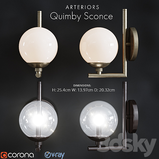 Arteriors Quimby 3DSMax File - thumbnail 1