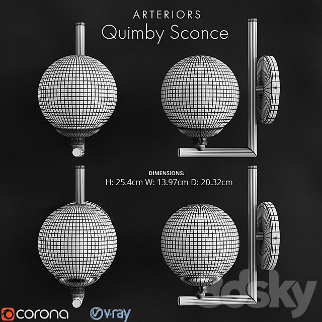 Arteriors Quimby 3DSMax File - thumbnail 2